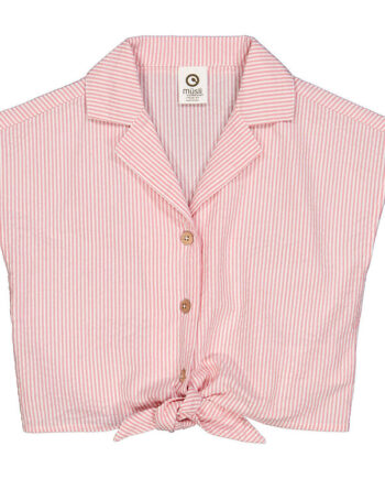 Müsli Seesucker Skjorte i Balsam Cream - Trendy Rosa!