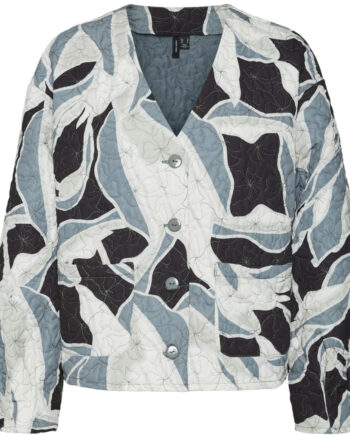 Grøn Vero Moda Shacket med Mønster – Balsam Green Tilbud