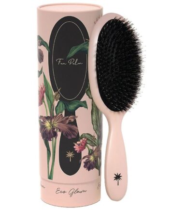 Rosa Fan Palm Hårbørste – Eco Glam Tilbud!
