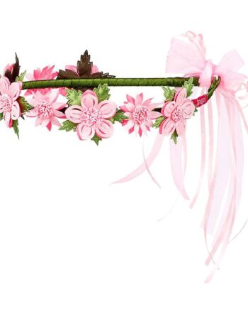 Festligt Rosa Blomster Hårbånd – Farverig Elegance til Fester