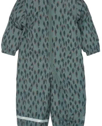 Grøn Mikk Line Flyverdragt Snow Suit Aop Balsam Green - Mikk-line Hairtime