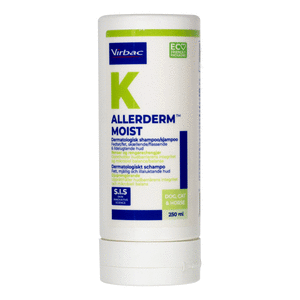 Virbac Allerderm Moist Shampoo Fedtet Skællende Hud 250 - Virbac Danmark Hairtime - 3597134005553