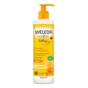 Weleda Calendula Baby Shampoo & Showergel 400 - Weleda Hairtime - 4001638590273