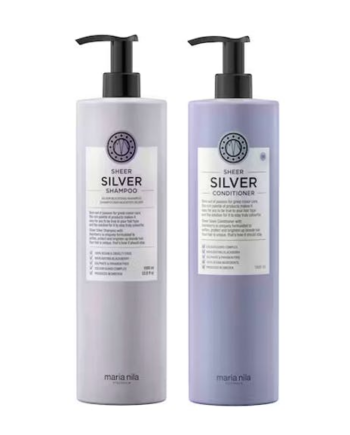 Maria Nila Sheer Silver Shampoo & Conditioner 1000 - Maria Nila Hairtime  - 7391681036437