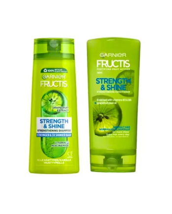 Garnier Fructis Strength & Shine Shampoo & Conditioner 250 200 - Garnier Hairtime  - 3600542020695
