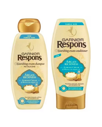 Garnier Respons Argan Richness Shampoo & Conditioner 400 - Garnier Hairtime  - 3600542131940