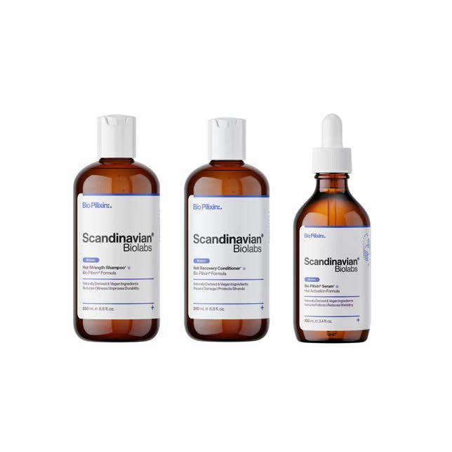 Scandinavian Biolabs Bio Pilixin Hair Activation Serum & Hair Strength Shampoo Conditioner For Women 100 250 - Hairtime - 5745000007561