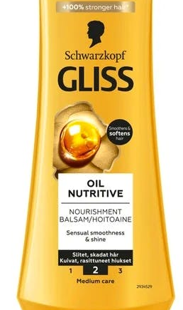 Schwarzkopf Gliss Oil Nutritive Conditioner 200 - Schwarzkopf Hairtime  - 7332531118545