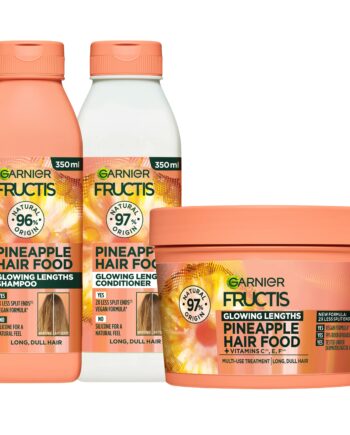 Garnier Fructis Hair Food Pineapple Shampoo Conditioner & Mask 350 400 - Garnier Hairtime  - 3600542524285