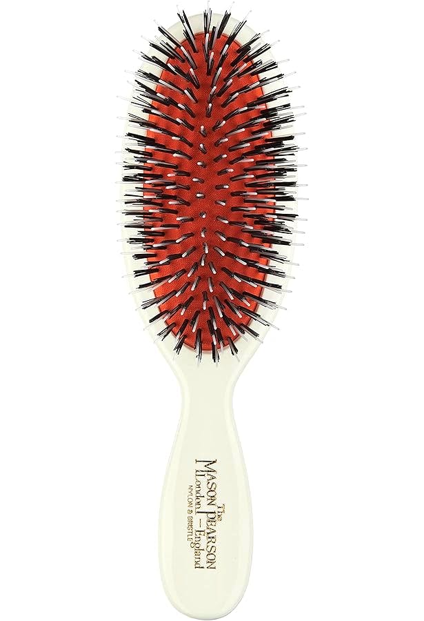 Hvid Mason Pearson Pocket Bristle & Nylon Bn4 White Stk - Mason Pearson Hairtime  - 5014516003245