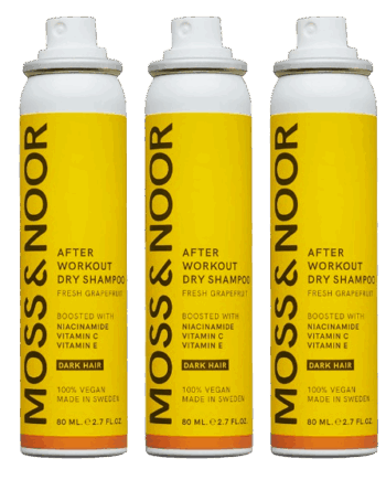Moss & Noor After Workout Dry Shampoo Dark Hair Pocket Size - Moss & Noor Hairtime  - 7350103700356