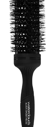 Sort Waterclouds Black Round Brush 45mm Stk - Waterclouds Hairtime  - 7350020922039