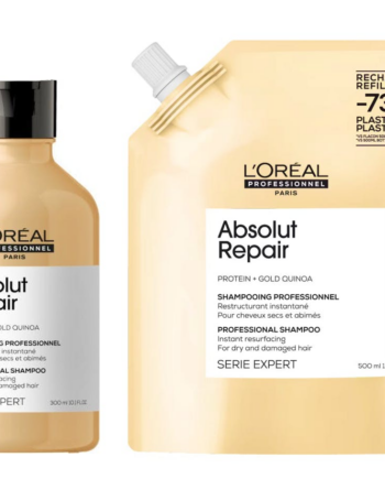 Amp Oral Professionnel Absolut Repair Gold Shampoo Refill 300 500 - Hairtime  - 3474636974214