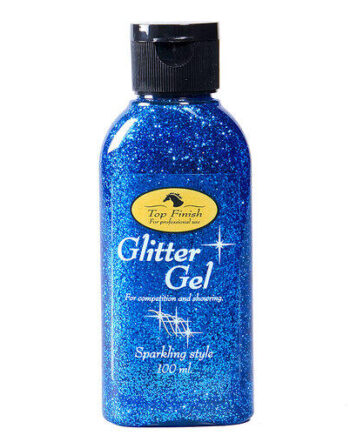 Top Finish Glimmer Gel Til Hest Blå - Top Finish Hairtime  - 7350025020143