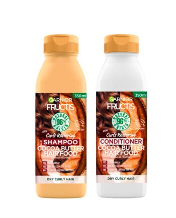 Garnier Fructis Hair Food Cocoa Butter Shampoo & Conditioner 350 - Garnier Hairtime  - 3600542432597