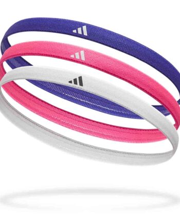 Hvid Adidas Pak Hårbånd Blå Pink - Adidas Hairtime  - 0885652027243