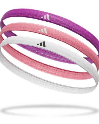 Hvid Adidas Pak Hårbånd Lilla Pink - Adidas Hairtime  - 0885652027250