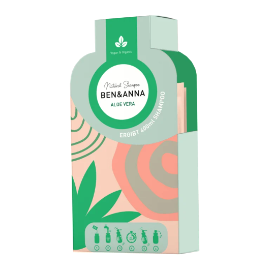 Ben & Anna Shampoo Med Aloe Vera Allergivenlig & Sensitiv Deodorant Ben & Anna Studiobuus - Ben & Anna Hairtime - 4260491223074