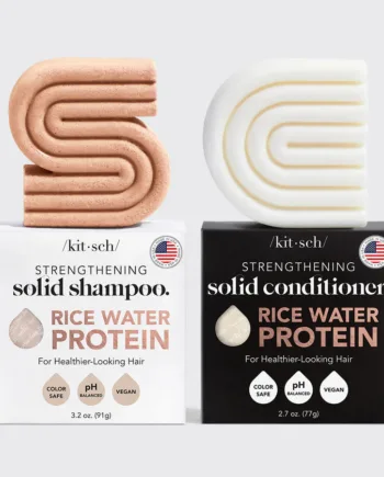 Kitsch Rice Water Shampoo & Conditioner HÅrplejesÆt Shampoo & Conditioner Bar Kitsch Studiobuus - Kitsch Hairtime