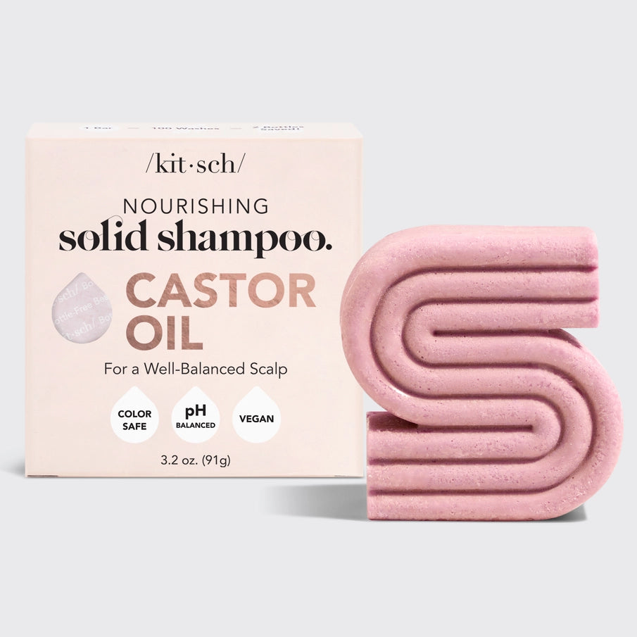 Kitsch Castor Oil Shampoo Bar Til TØrt & Beskadiget HÅr Shampoo Bar Kitsch Studiobuus - Kitsch Hairtime  - 819677025472