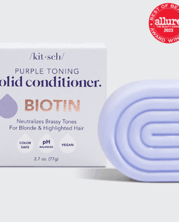 Lilla Kitsch Biotin Purple Toning Conditioner Bar Balsam Til Blond GrÅt & Farvet HÅr Balsam Bar Kitsch Studiobuus - Kitsch Hairtime  - 819677029845