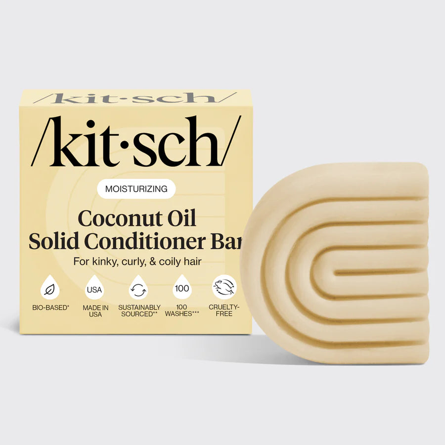 Kitsch Coconut Oil Conditioner Bar Fugtgivende Balsam Til TØr & Skadet HÅr Conditioner Bar Kitsch Studiobuus - Kitsch Hairtime  - 819677025465