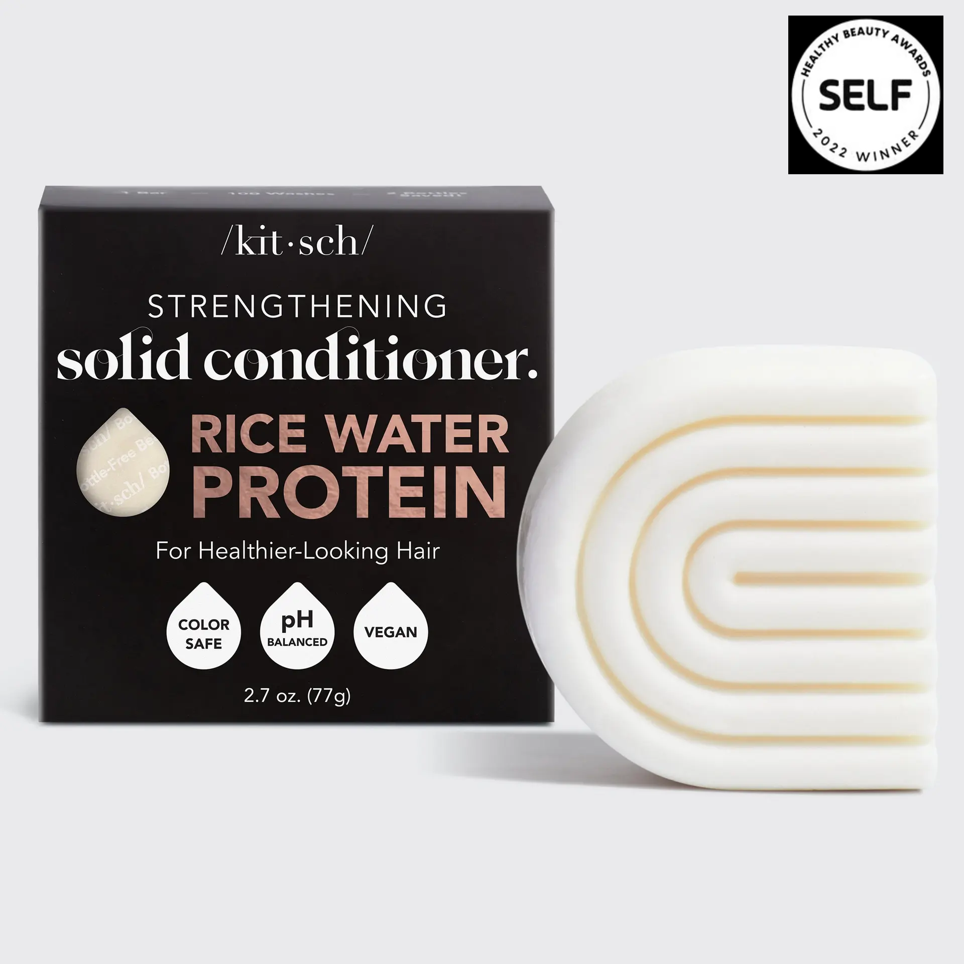 Kitsch Rice Water Conditioner Bar Volume & Fugtgivende Balsam Til Fint HÅr Conditioner Bar Kitsch Studiobuus - Kitsch Hairtime  - 819677026752