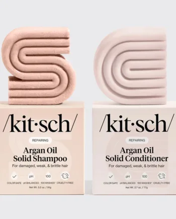 Kitsch Repairing Argan Oil Shampoo & Conditioner HÅrplejesÆt Shampoo & Conditioner Bar Kitsch Studiobuus - Kitsch Hairtime