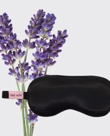 Kitsch Weighted Satin Eye Mask Sovemaske Med Lavendel Fyld Shampoo Bar Kitsch Studiobuus - Kitsch Hairtime  - 819677024864