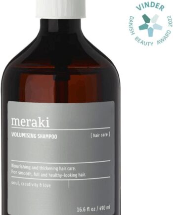 Grå/Brun Volumenshampoo Meraki Volumising Shampoo Til Fint Hår Med Provitamin & ærteprotein Gråbrun Flaskedesign - Meraki Hairtime  - 5707644765290