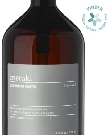 Sort/Grå Shampoo Meraki Volumising Volume Shampoo Til Fint Tyndt Hår Med Provitamin ærteprotein - Meraki Hairtime  - 5707644821330