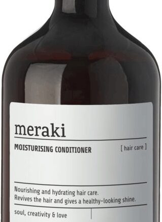 Hvid Balsam Meraki Moisturising Conditioner Intensivt Fugtboost Med Kokosolie & Provitamin 490 - Meraki Hairtime  - 5707644787308