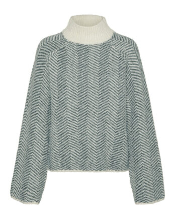 Grøn Vero Moda Dame Strik Vmnaomi Birch Balsam Green Melange - Vero Moda Hairtime  - 5715672336191