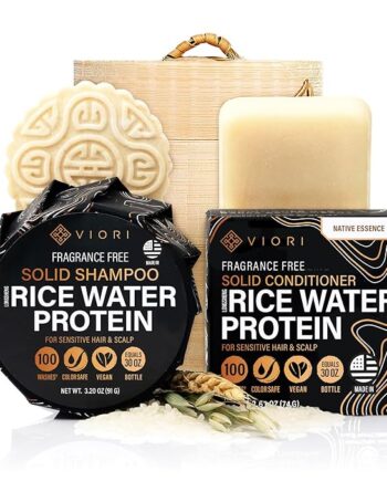 Viori Shampoo & Conditioner Bambusbox SÆt Rice Water & Native Essence Shampoo Bar Viori Studiobuus - Viori Hairtime  - 195893628537