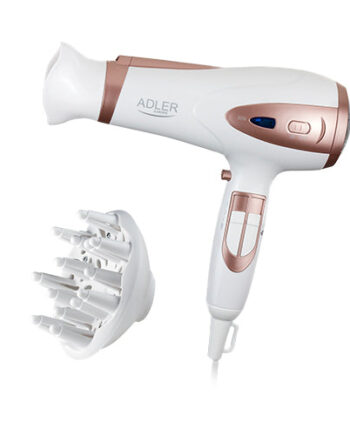 Hvid Hårtørrer Med Ionfunktion Diffuser 2200w - We Do Better Hairtime  - 5902934831062