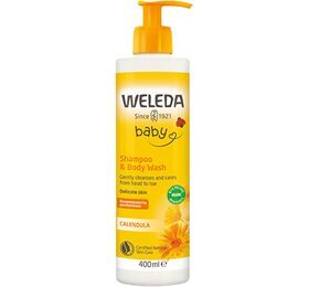 Weleda Calendula Shampoo & Body Wash 400ml - Weleda Hairtime  - 4001638590273