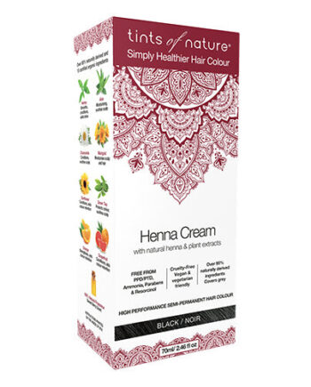 Sort Tints Nature Hårfarve Henna Creme Black - Tints Of Nature Hairtime  - 704326424990