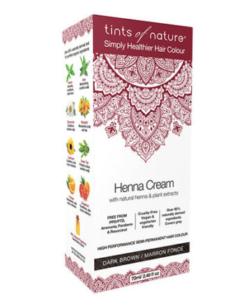 Tints Nature Hårfarve Henna Creme Dark - Tints Of Nature Hairtime  - 704326425096