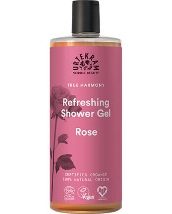 Veganskurtekram Showergel Rose - Urtekram Hairtime  - 5765228016053