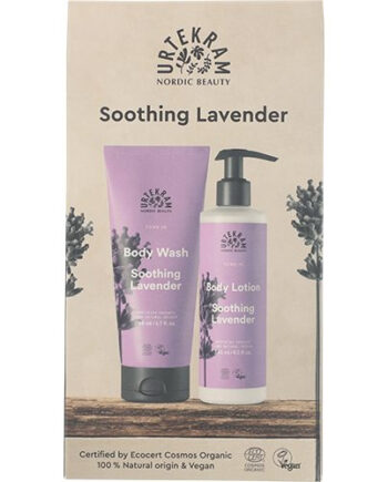 Urtekram Gaveæske Soothing Lavender Body Lotion & Body Wash VÆrdi 124 - Urtekram Hairtime  - 5701058011929