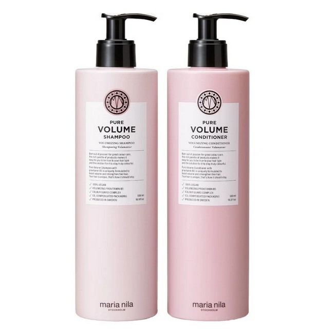 Maria Nila Pure Volume Duo Shampoo & Conditioner 500 - Maria Nila Hairtime  - 7391681405929