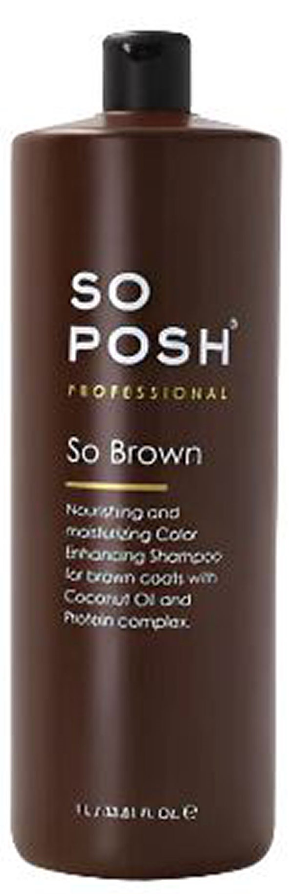 Posh Professional Brown Nourishing And Moisturizing Shampoo Til Dyr - Hairtime  - 4742022990094